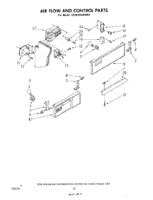12 - Air Flow And Control parts for Whirlpool Refrigerator ED26SSXMWR1 from AppliancePartsPros.com
