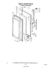 13 - Serva-Door parts for Whirlpool Refrigerator ED26SSXMWR1 from AppliancePartsPros.com
