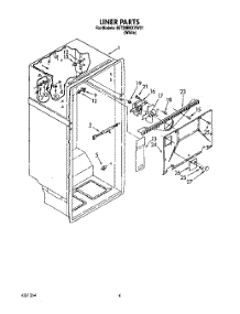 03 - Liner parts for Whirlpool Refrigerator 8ET20RKXYW01 from AppliancePartsPros.com