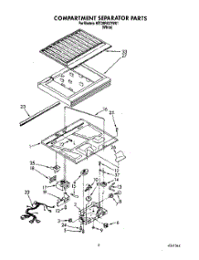 04 - Compartment Separator parts for Whirlpool Refrigerator 8ET20RKXYW01 from AppliancePartsPros.com