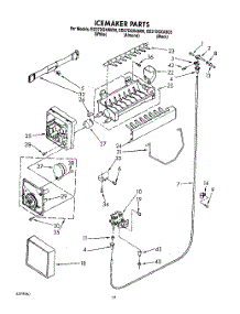 12 - Icemaker, Lit / Optional parts for Whirlpool Refrigerator ED27DQXAN05 from AppliancePartsPros.com