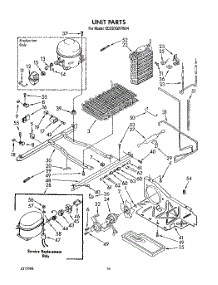 10 - Unit parts for Whirlpool Refrigerator ED25DQXVG04 from AppliancePartsPros.com