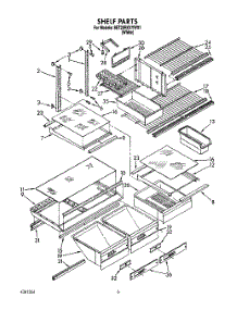05 - Shelf, Lit / Optional parts for Whirlpool Refrigerator 8ET20RKXYW01 from AppliancePartsPros.com