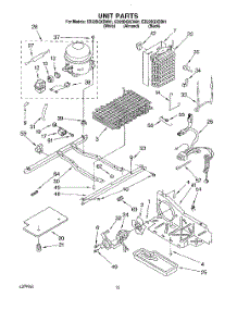10 - Unit parts for Whirlpool Refrigerator ED22DQXDN01 from AppliancePartsPros.com
