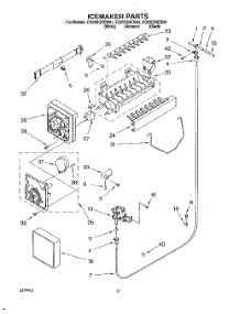 11 - Icemaker parts for Whirlpool Refrigerator ED22DQXDN01 from AppliancePartsPros.com