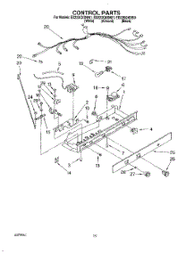 12 - Control, Lit / Optional parts for Whirlpool Refrigerator ED22DQXDN01 from AppliancePartsPros.com
