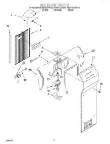 10 - Airflow parts for Whirlpool Refrigerator ED25DQXDN04 from AppliancePartsPros.com