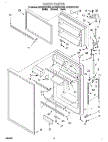 02 - Door parts for Whirlpool Refrigerator 8ET20ZKXDG02 from AppliancePartsPros.com