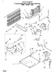 04 - Unit parts for Whirlpool Refrigerator 8ET20ZKXDG02 from AppliancePartsPros.com