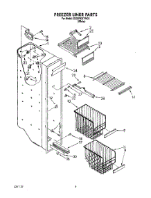 05 - Freezer Liner parts for Whirlpool Refrigerator ED25RQXYW00 from AppliancePartsPros.com