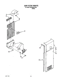 11 - Air Flow parts for Whirlpool Refrigerator ED25RQXYW00 from AppliancePartsPros.com