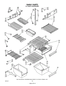 06 - Shelf parts for Whirlpool Refrigerator ED19TKXLWR1 from AppliancePartsPros.com