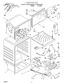 03 - Liner parts for Whirlpool Refrigerator 8ET20NKXFN01 from AppliancePartsPros.com