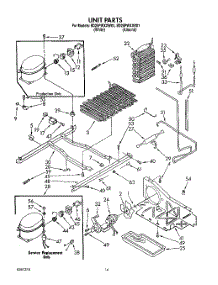 10 - Unit parts for Whirlpool Refrigerator ED25PWXXW01 from AppliancePartsPros.com