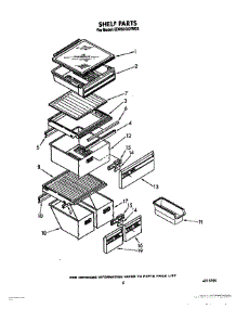 04 - Shelf parts for Whirlpool Refrigerator ED25DQXVF03 from AppliancePartsPros.com