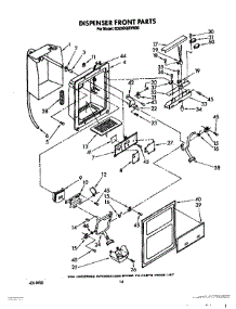 09 - Dispenser Front parts for Whirlpool Refrigerator ED25DQXVF03 from AppliancePartsPros.com