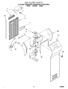 05 - Air Flow parts for Whirlpool Refrigerator ED22DQXBN01 from AppliancePartsPros.com