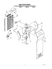05 - Air Flow parts for Whirlpool Refrigerator ED22DQXAB10 from AppliancePartsPros.com