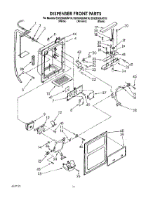 09 - Dispenser Front parts for Whirlpool Refrigerator ED22DQXAB10 from AppliancePartsPros.com