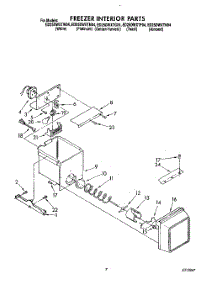 06 - Freezer Interior parts for Whirlpool Refrigerator ED25DWXTM04 from AppliancePartsPros.com