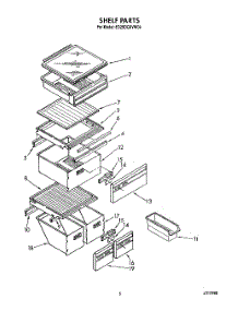 04 - Shelf parts for Whirlpool Refrigerator ED25DQXVF04 from AppliancePartsPros.com