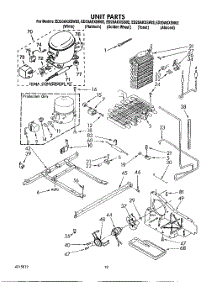 07 - Unit parts for Whirlpool Refrigerator ED20AKXSW02 from AppliancePartsPros.com