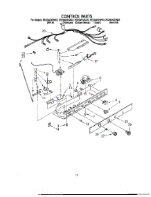 09 - Control, Lit / Optional parts for Whirlpool Refrigerator ED20AKXSW02 from AppliancePartsPros.com