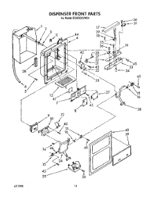 09 - Dispenser Front parts for Whirlpool Refrigerator ED25DQXVF04 from AppliancePartsPros.com