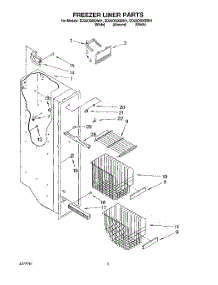 04 - Freezer Liner parts for Whirlpool Refrigerator ED22DQXDW01 from AppliancePartsPros.com