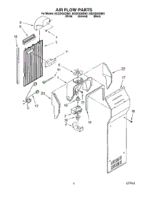 05 - Air Flow parts for Whirlpool Refrigerator ED22DQXDW01 from AppliancePartsPros.com