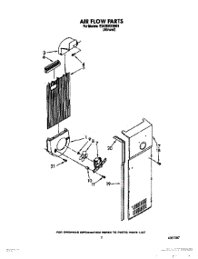 06 - Air Flow parts for Whirlpool Refrigerator ED22DKXXN01 from AppliancePartsPros.com