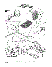 11 - Unit parts for Whirlpool Refrigerator ED22DQXAW00 from AppliancePartsPros.com