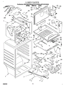 02 - Liner parts for Whirlpool Refrigerator 8ET21DKXDN00 from AppliancePartsPros.com