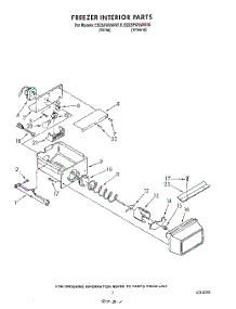 06 - Freezer Interior parts for Whirlpool Refrigerator ED25PWXWW10 from AppliancePartsPros.com