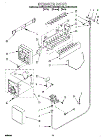 12 - Icemaker, Lit / Optional parts for Whirlpool Refrigerator ED25DSXDN03 from AppliancePartsPros.com