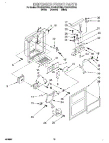 09 - Dispenser Front parts for Whirlpool Refrigerator ED22DQXDW00 from AppliancePartsPros.com