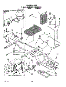 10 - Unit parts for Whirlpool Refrigerator ED22ZRXXW01 from AppliancePartsPros.com