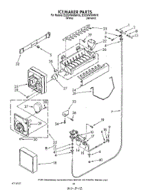13 - Icemaker , Not Illustrated parts for Whirlpool Refrigerator ED25PWXWW10 from AppliancePartsPros.com