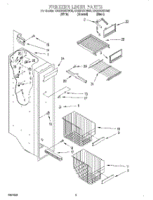 04 - Freezer Liner parts for Whirlpool Refrigerator ED25DSXDN05 from AppliancePartsPros.com