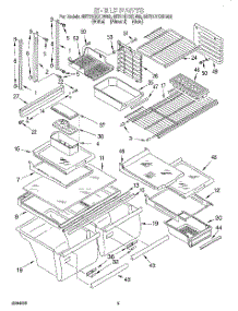 03 - Shelf parts for Whirlpool Refrigerator 8ET21DKXDG02 from AppliancePartsPros.com