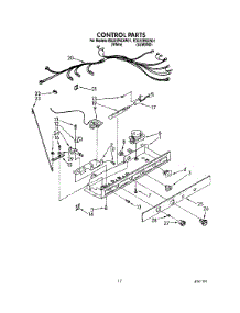12 - Control parts for Whirlpool Refrigerator ED22ZRXXW01 from AppliancePartsPros.com
