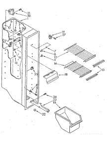 Freezer Liner parts for Whirlpool Refrigerator ED20AKXSN01 from AppliancePartsPros.com