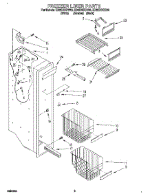 04 - Freezer Liner parts for Whirlpool Refrigerator ED25DSXDB03 from AppliancePartsPros.com