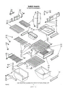 06 - Shelf parts for Whirlpool Refrigerator ED19VKXRWR0 from AppliancePartsPros.com