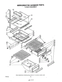 10 - Refrigerator Interior , Lit / Optional parts for Whirlpool Refrigerator ED26SSXRWR0 from AppliancePartsPros.com