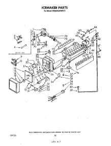 11 - Ice Maker parts for Whirlpool Refrigerator ED26SSXRWR0 from AppliancePartsPros.com