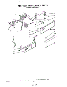 12 - Airflow And Control parts for Whirlpool Refrigerator ED26SSXRWR0 from AppliancePartsPros.com