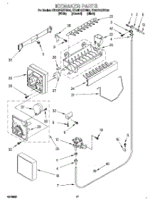 11 - Icemaker parts for Whirlpool Refrigerator ED22DQXDN00 from AppliancePartsPros.com