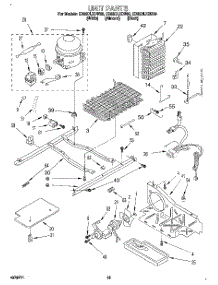 10 - Unit parts for Whirlpool Refrigerator ED22DLXDB00 from AppliancePartsPros.com