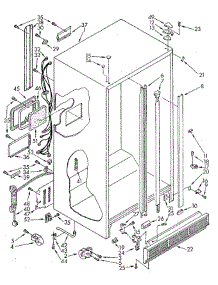 Cabinet parts for Whirlpool Refrigerator ED20AKXSG03 from AppliancePartsPros.com